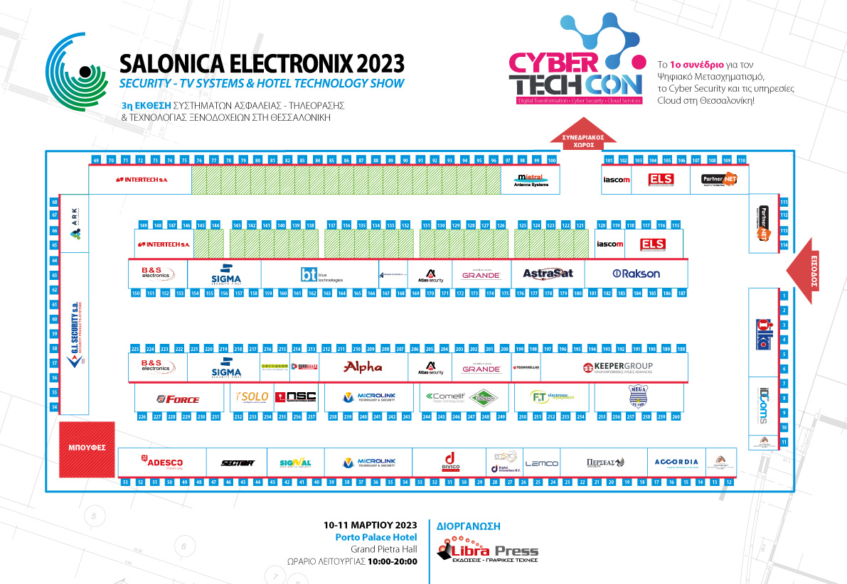 SALLONICA ELECTRONIX 2023 FLOOR PLAN